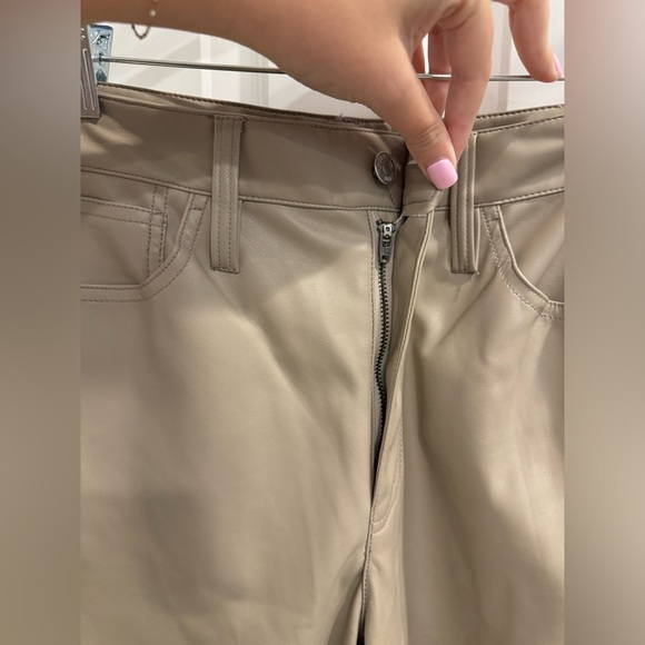 NWT Madewell The Perfect Vintage Straight Jean: Faux Leather Edition - Picture 4 of 6